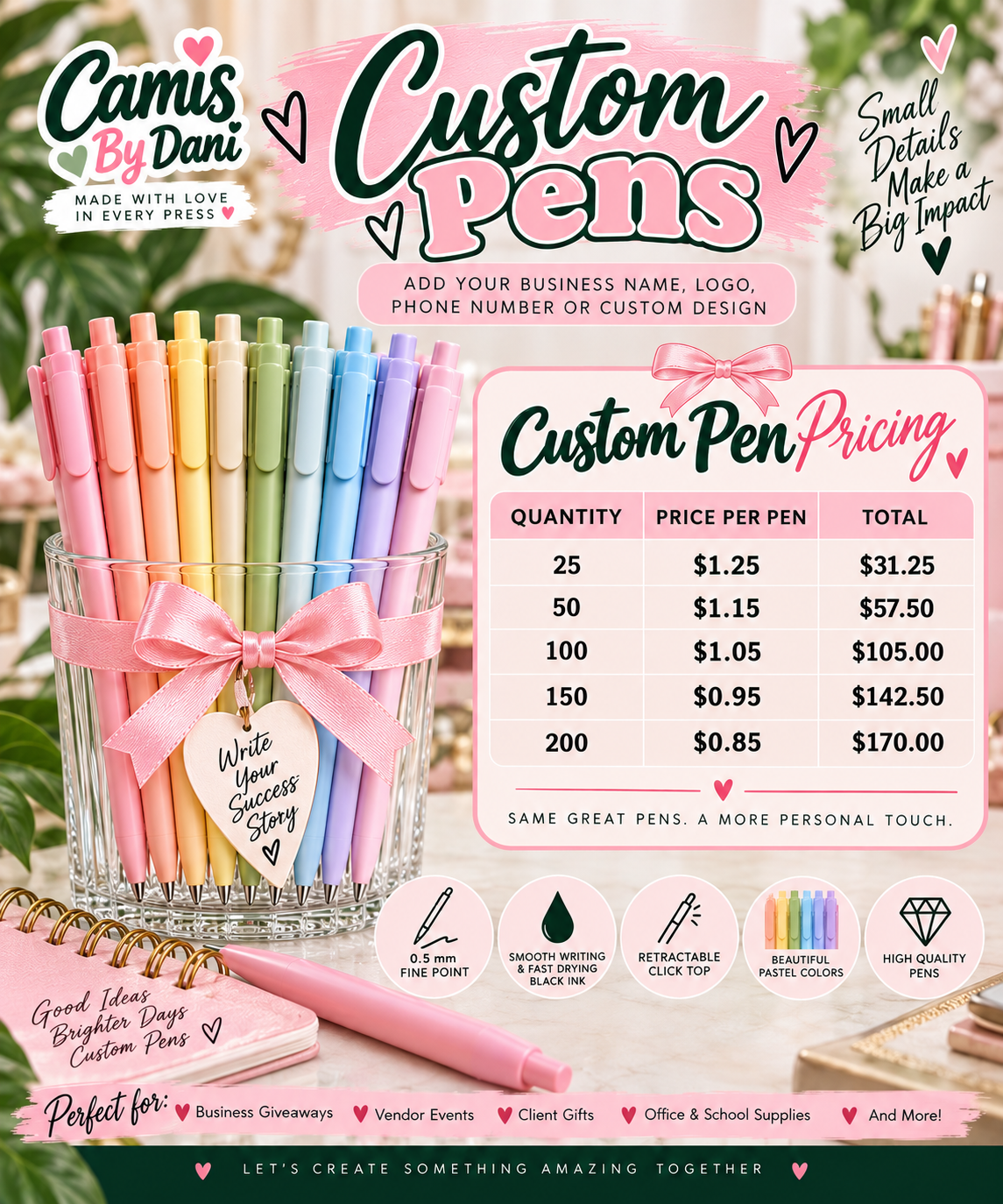 Custom Business Pens | Personalized Logo Pens | Bulk Promotional Pens