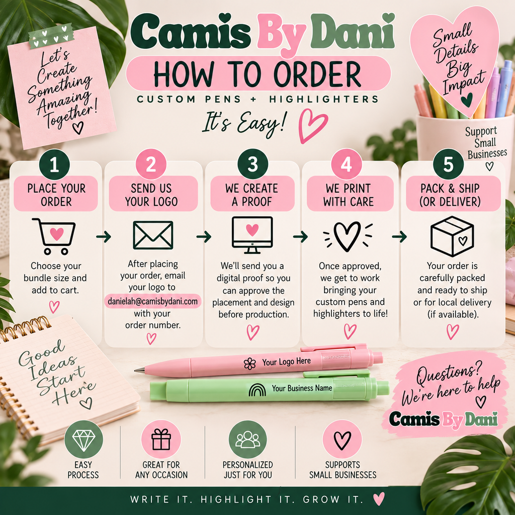 Custom Business Pens + Highlighters Bundle