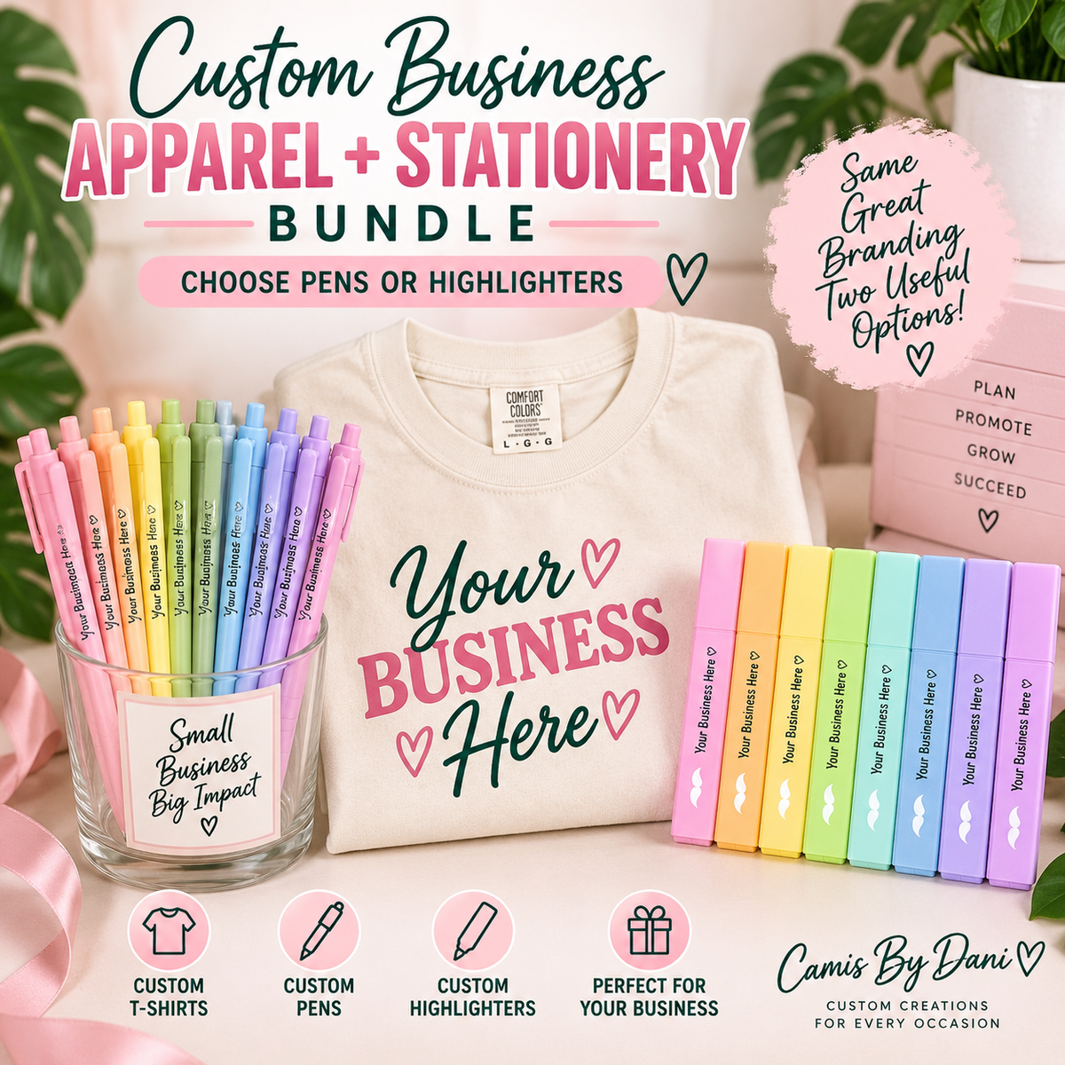 Custom Business Apparel + Stationery Bundle