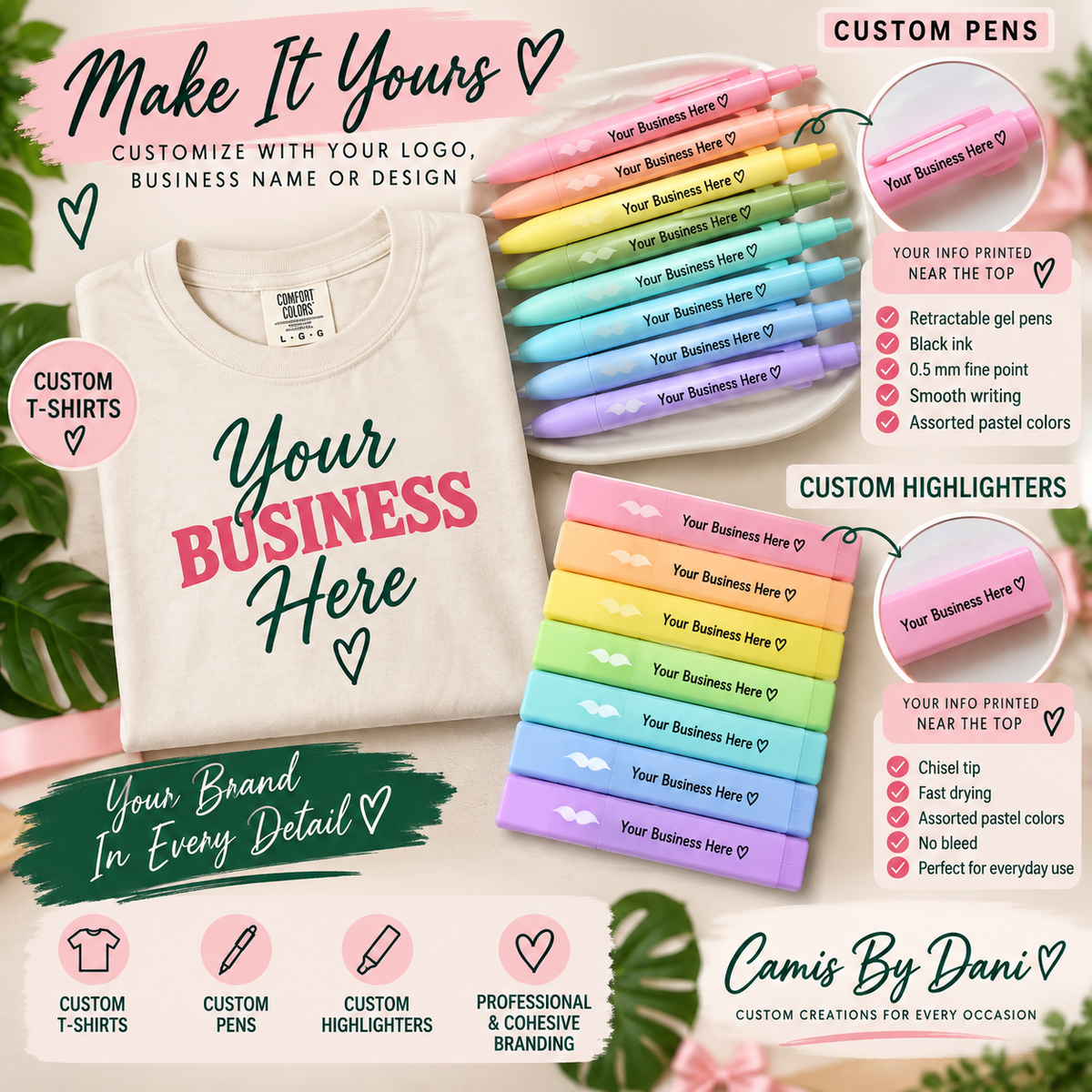 Custom Business Apparel + Stationery Bundle