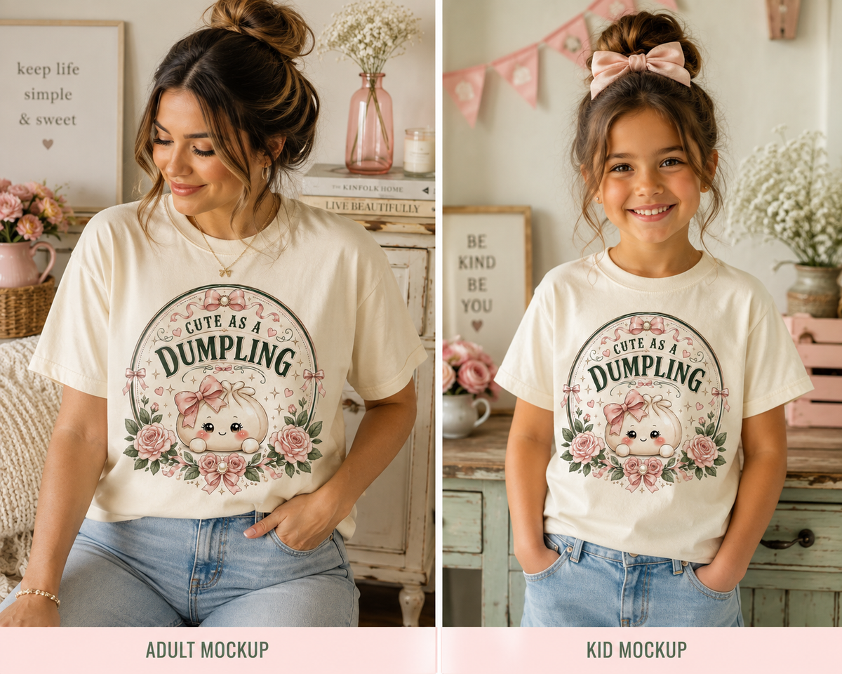 Cute as a Dumpling T-Shirt | The Sweet One