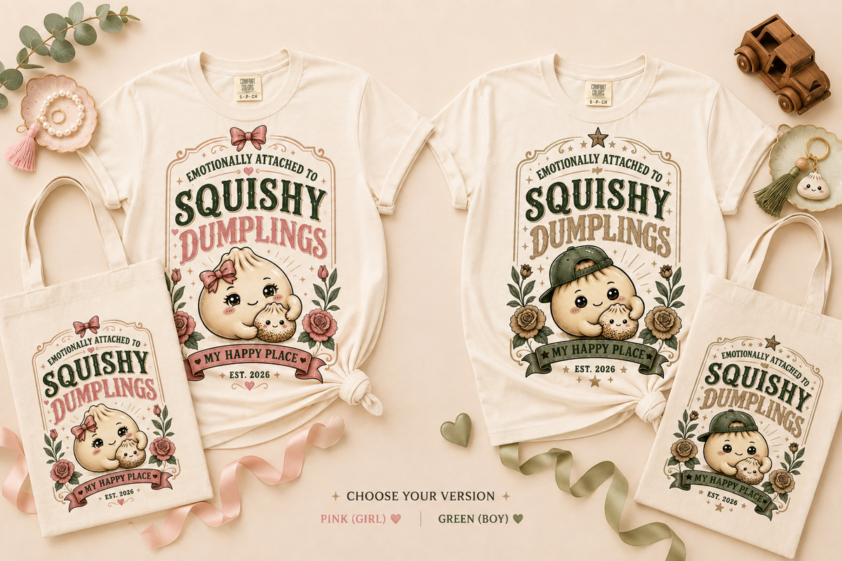 Dumpling T-Shirt + Matching Tote Bundle