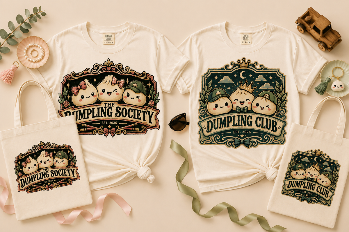 Dumpling T-Shirt + Matching Tote Bundle