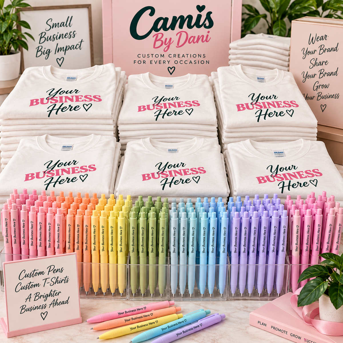 Custom Business Apparel + Stationery Bundle