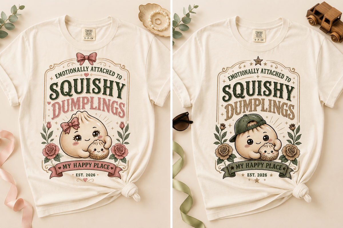 Emotionally Attached to Squishy Dumplings T-Shirt | The Clingy One