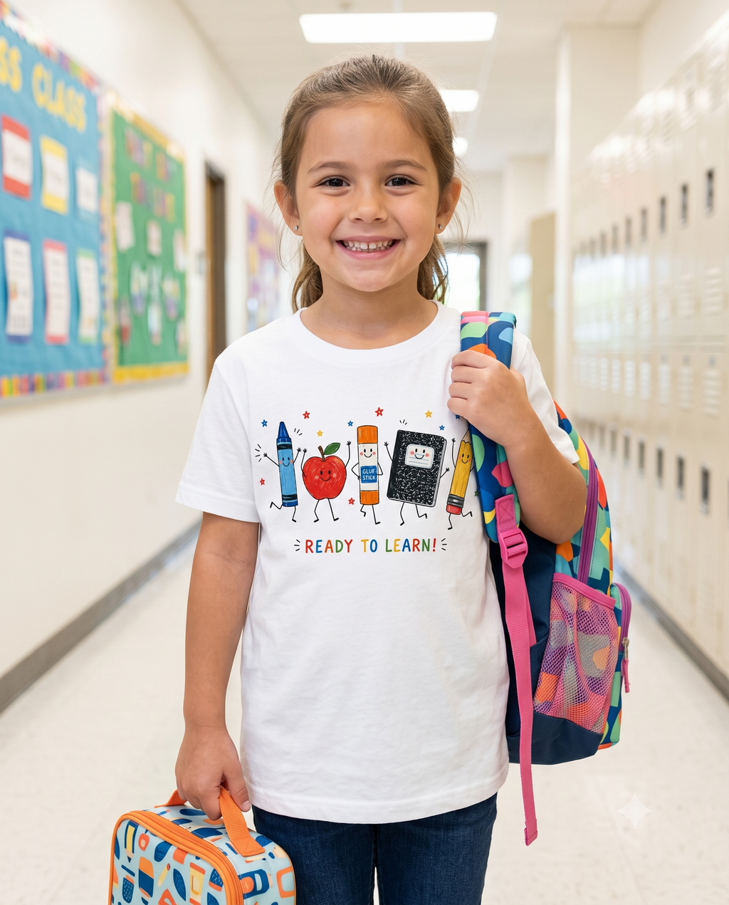 Kids "Ready to Learn!" Back-to-School Graphic Tee
