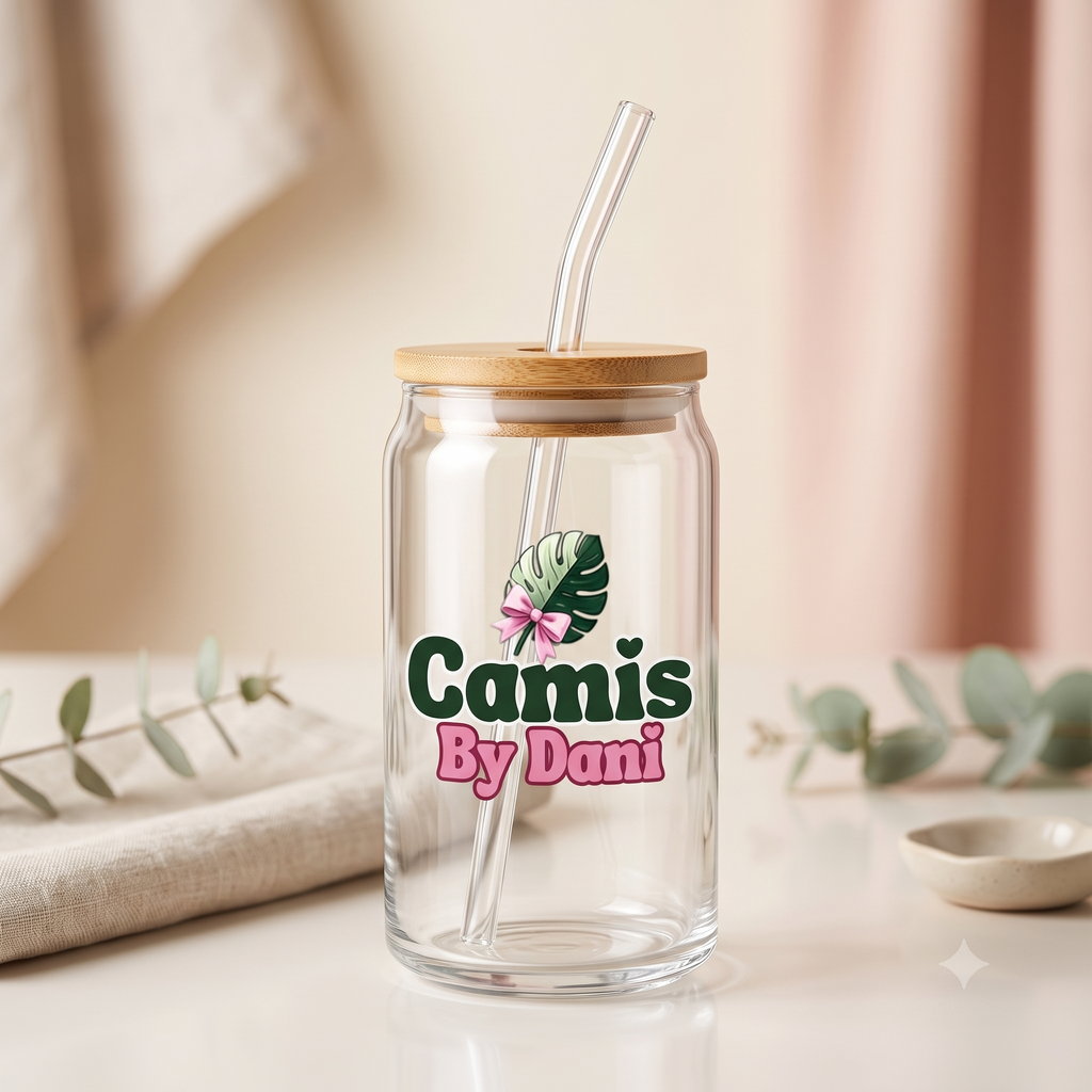 CUSTOM SMALL BUSINESS GLASS CUPS