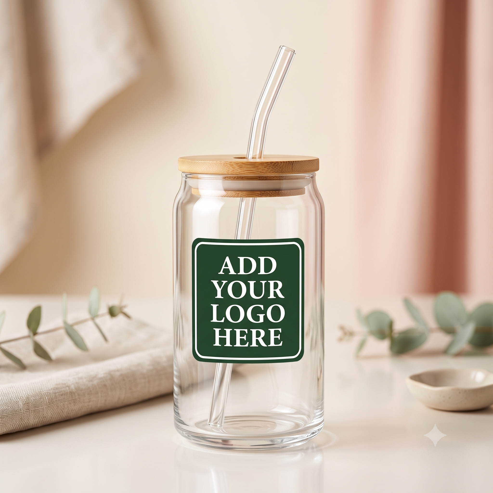 CUSTOM SMALL BUSINESS GLASS CUPS