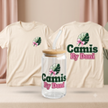 Custom t-shirt + 16oz Glass cup