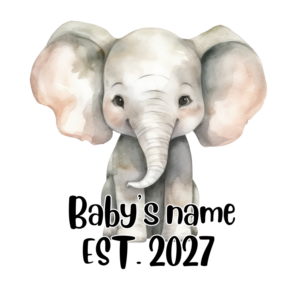 Custom Baby Onesie with Name and Year