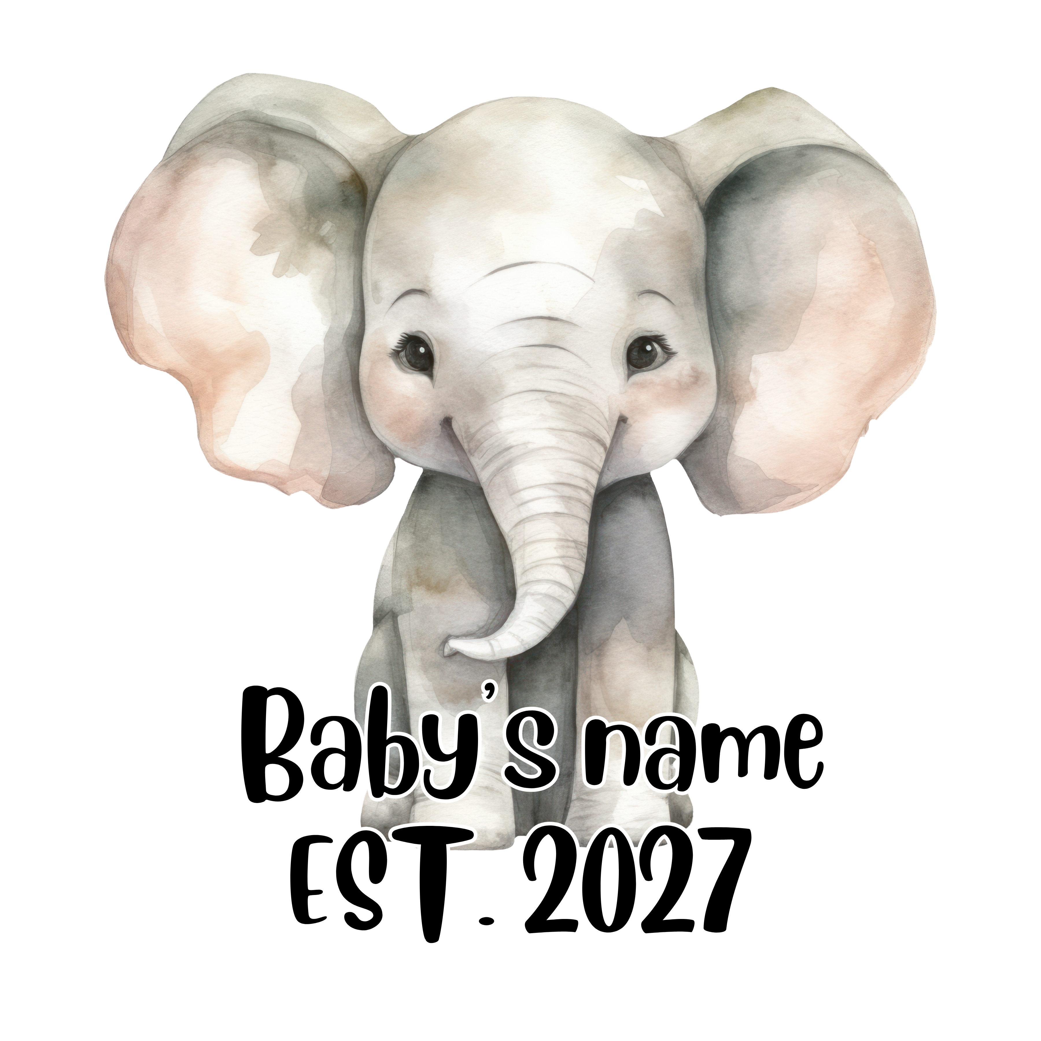 Custom Baby Onesie with Name and Year
