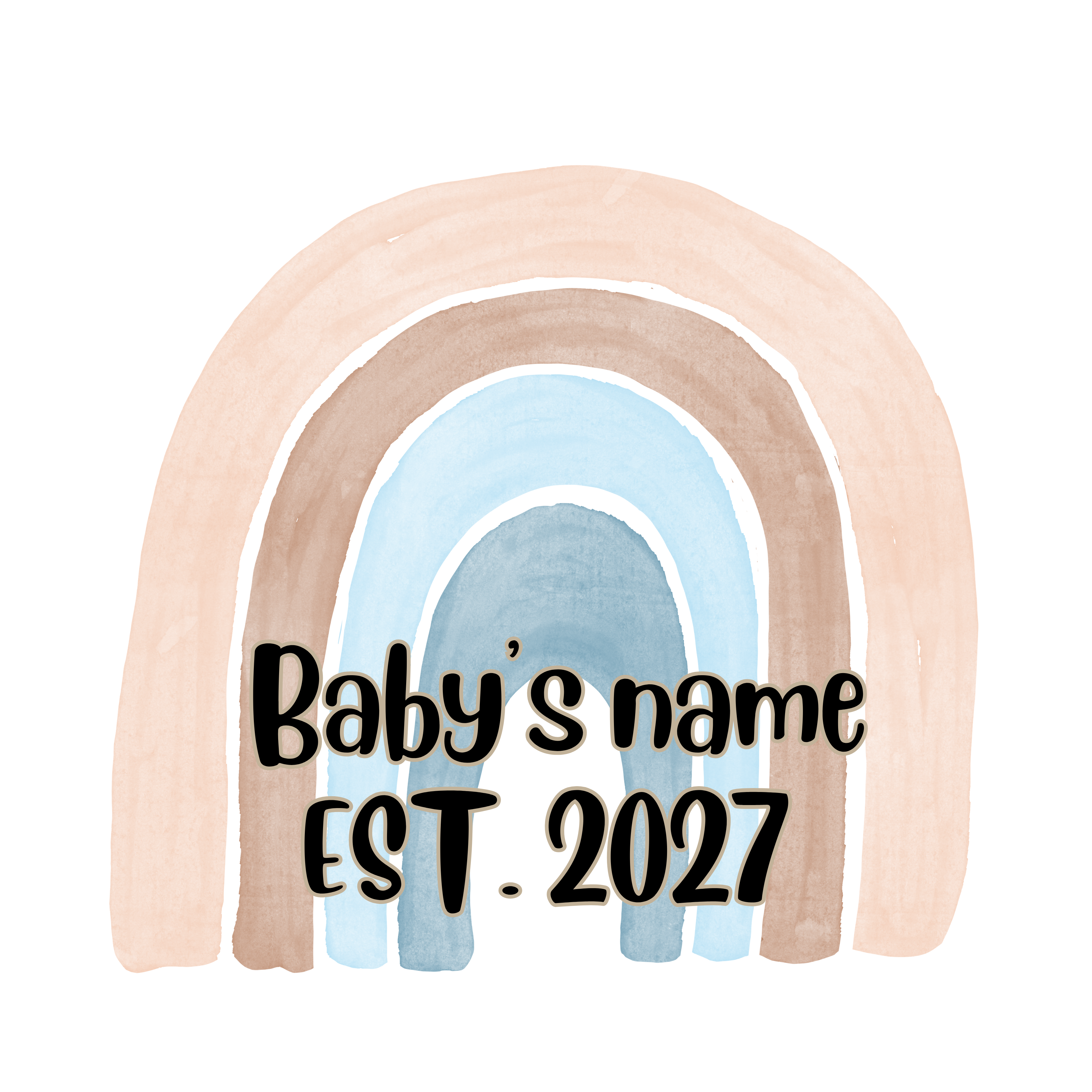 Custom Baby Onesie with Name and Year
