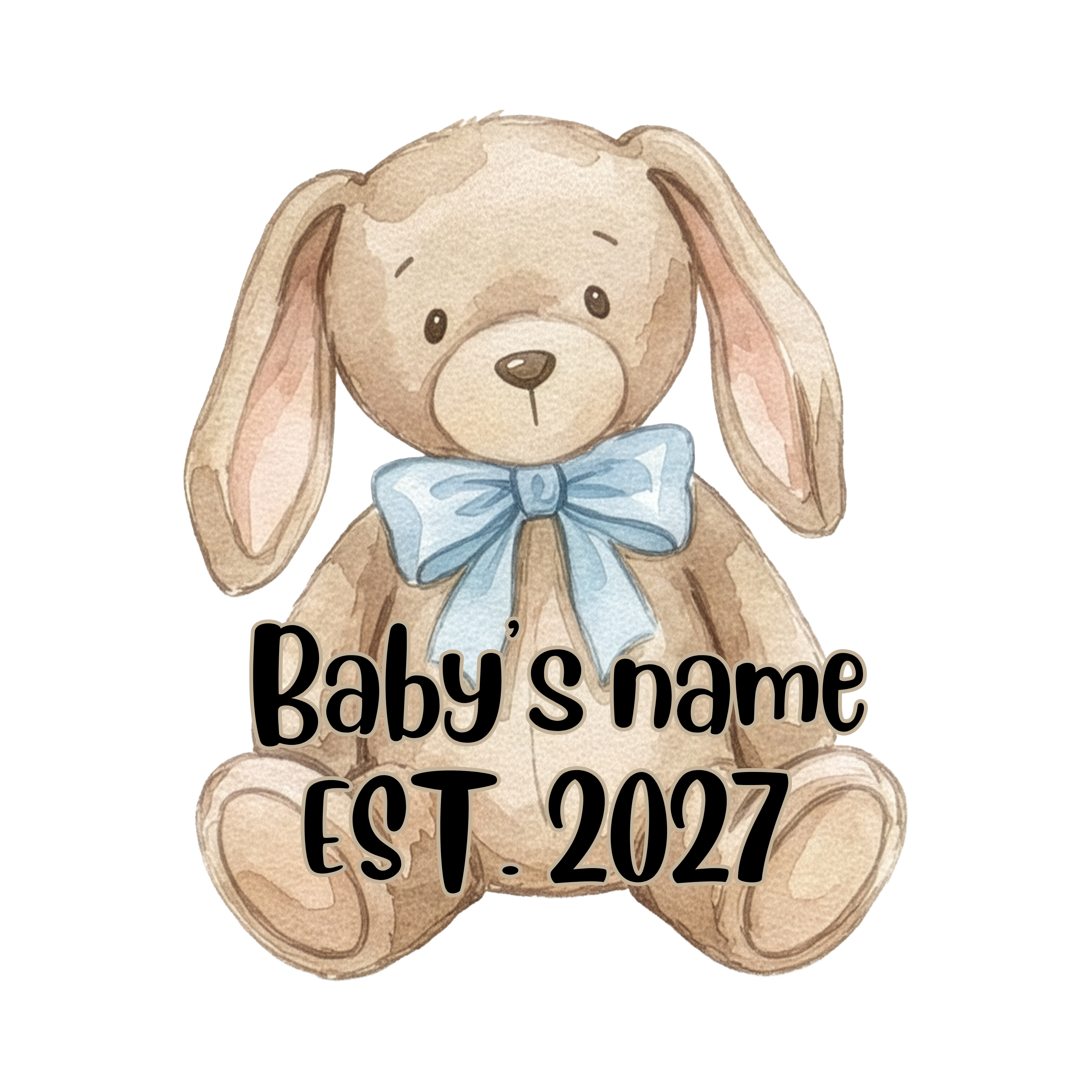 Custom Baby Onesie with Name and Year