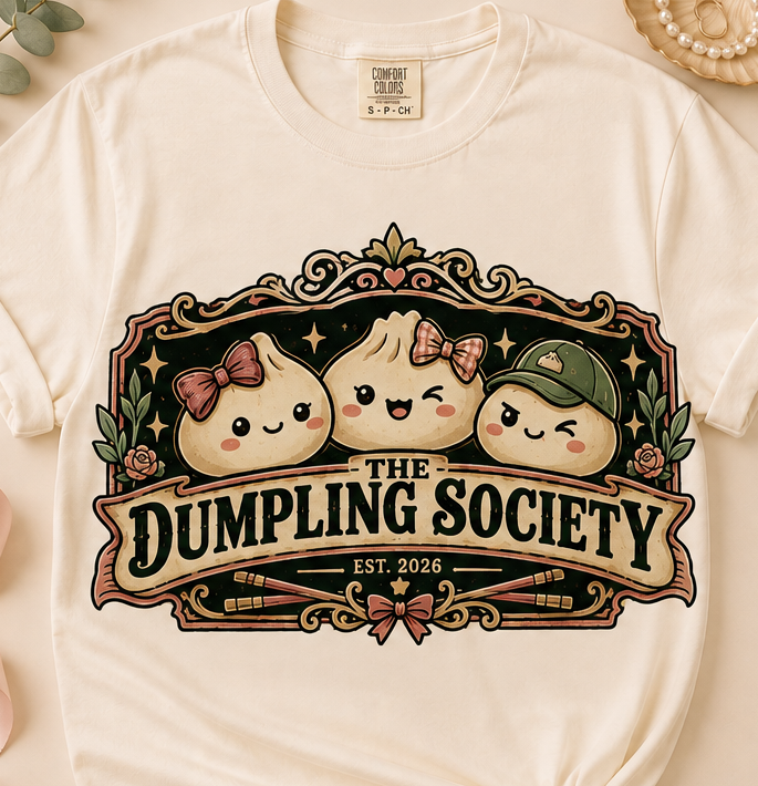 Dumpling Society & Dumpling Club T-Shirt | The Fancy One