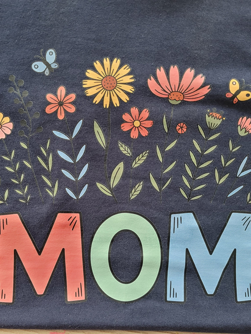 Retro Floral Mom Graphic Shirt - Cute Mom Tee