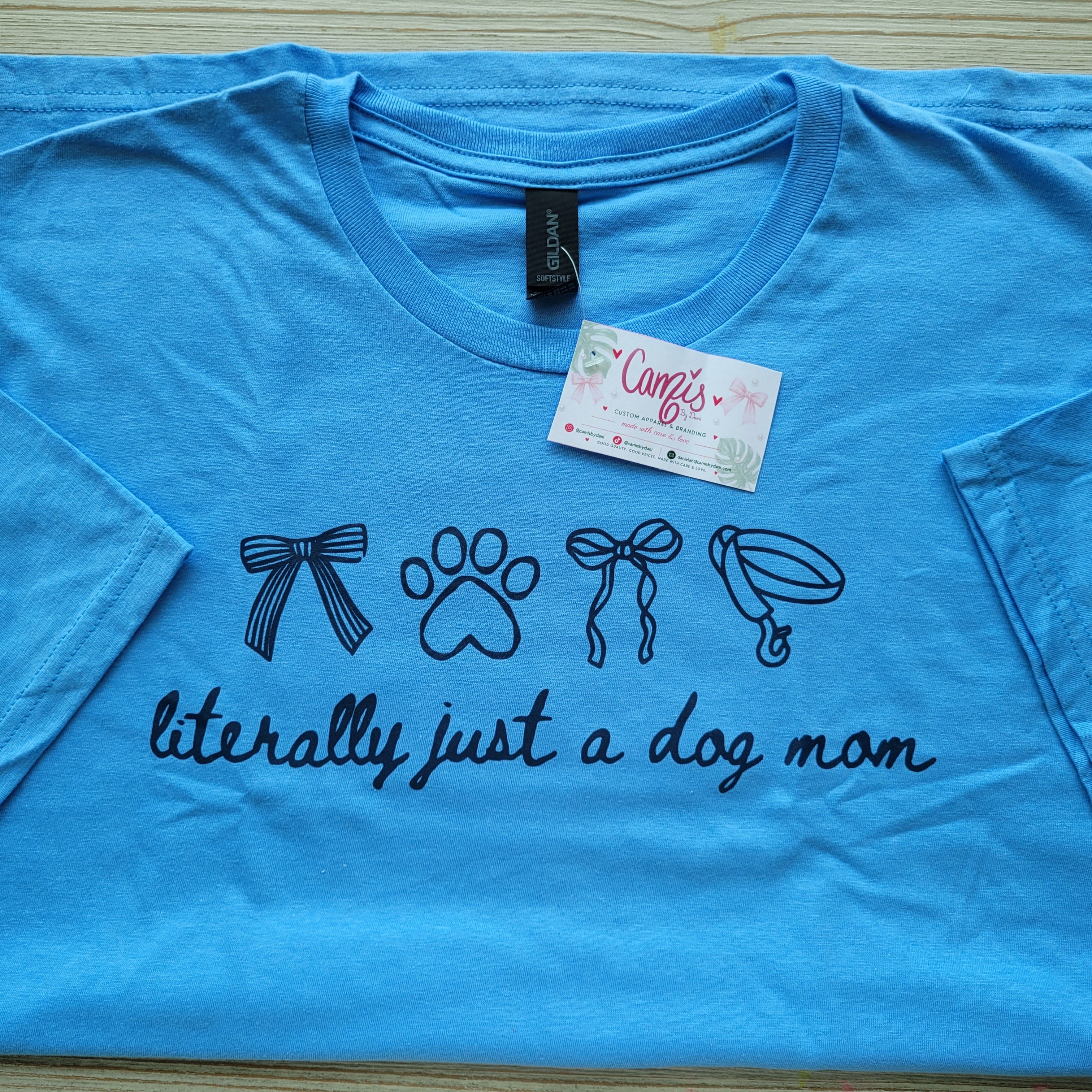 Minimalist "Literally Just a Dog Mom" Graphic Tee