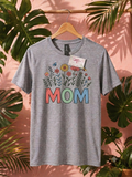 Retro Floral Mom Graphic Shirt - Cute Mom Tee