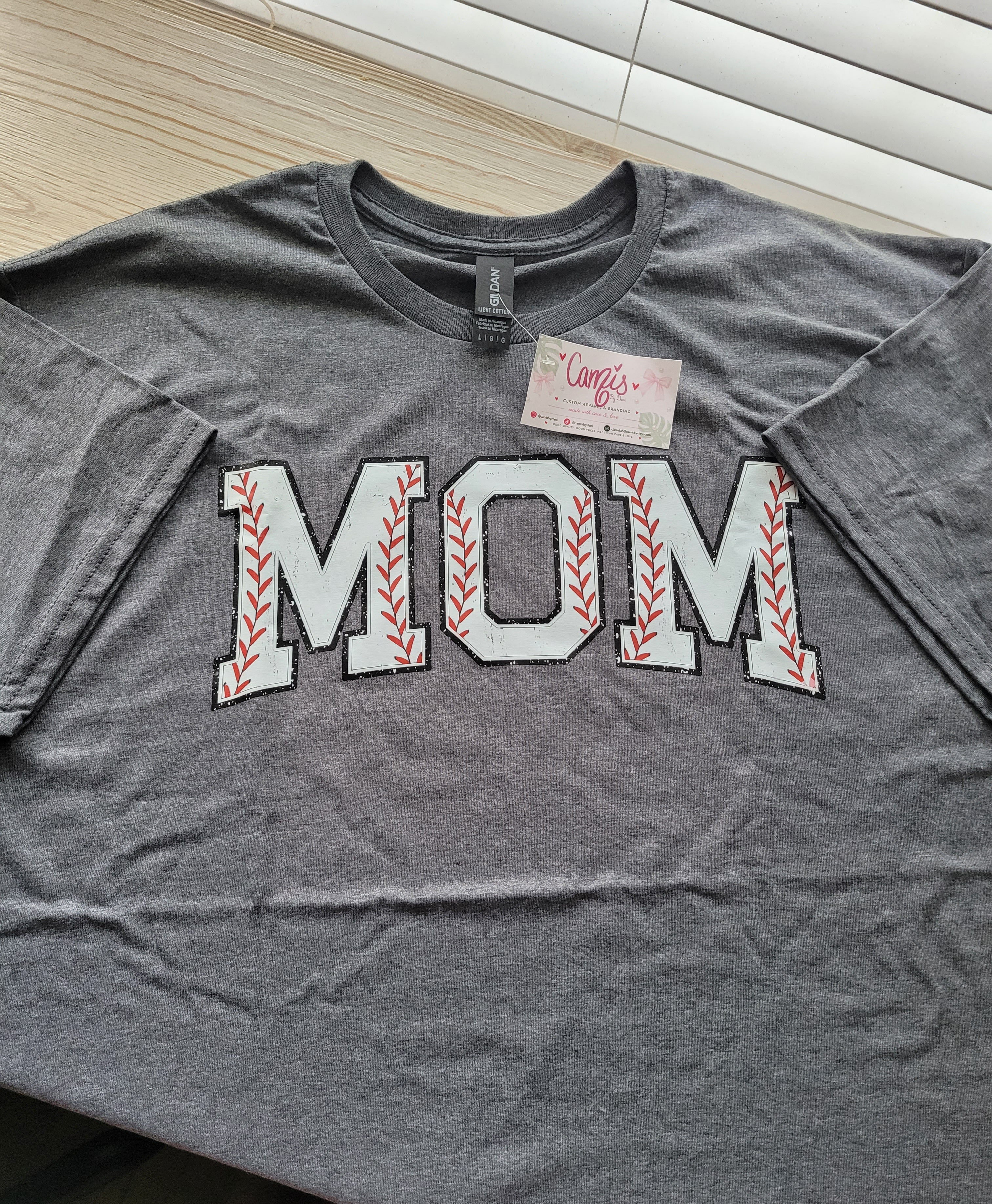DAD&MOM matching baseball tees (sold as a set)