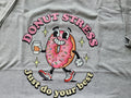 Vintage Retro Donut Stress Just Do Your Best T-Shirt - Funny Motivational Graphic Tee