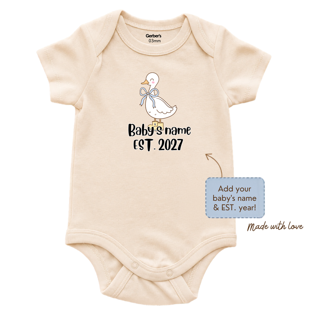 Custom Baby Onesie with Name and Year