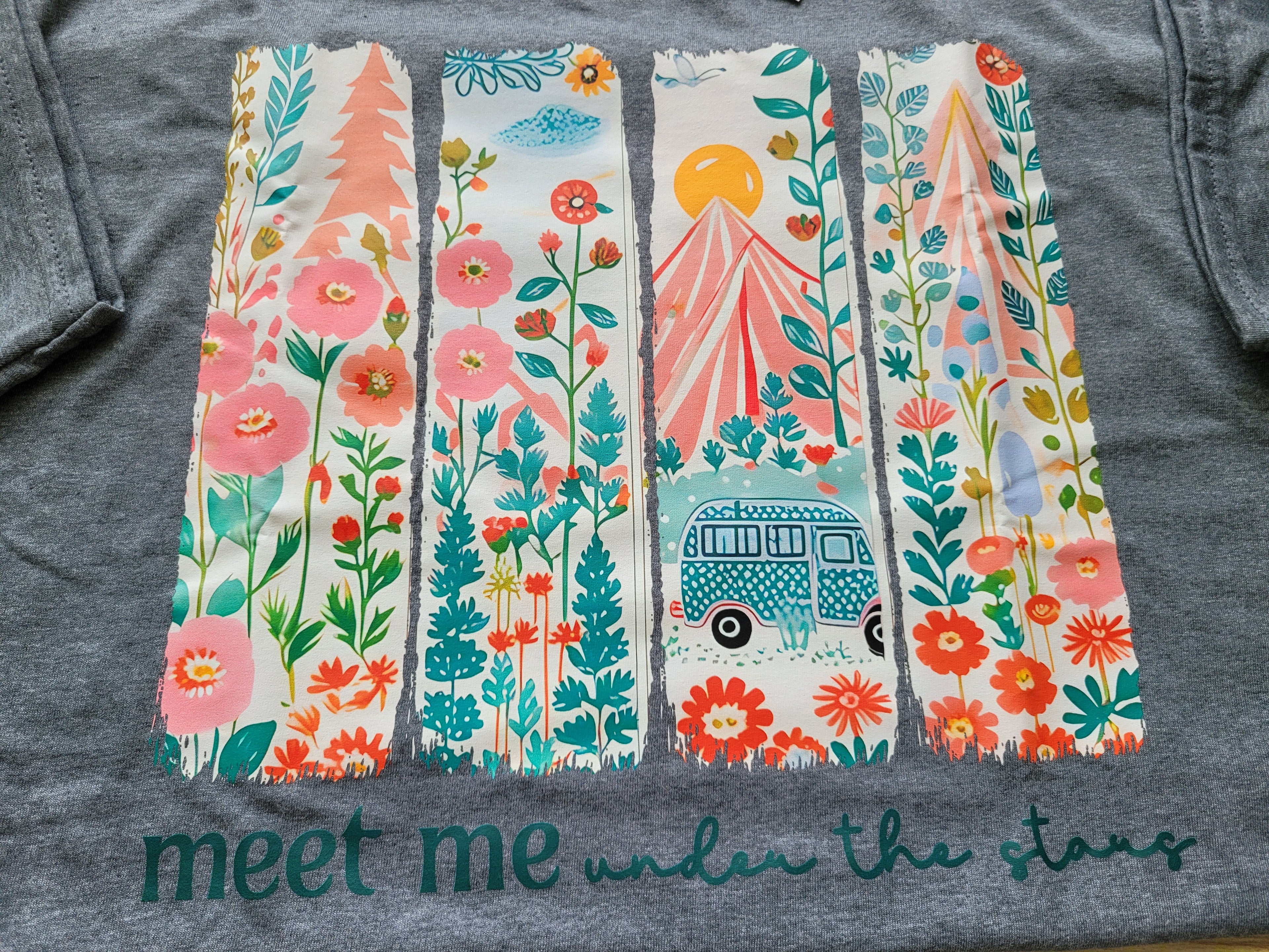 "Meet Me Under The Stars" Nature & Camping Graphic Tee