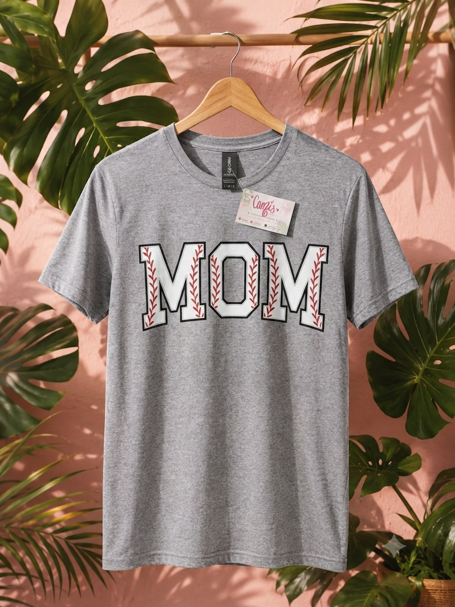 DAD&MOM matching baseball tees (sold as a set)