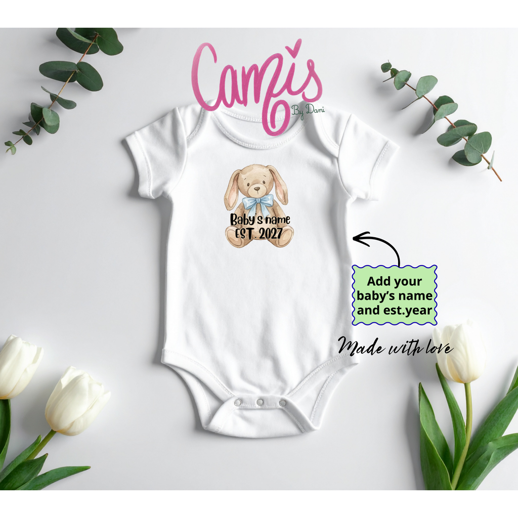 Custom Baby Onesie with Name and Year