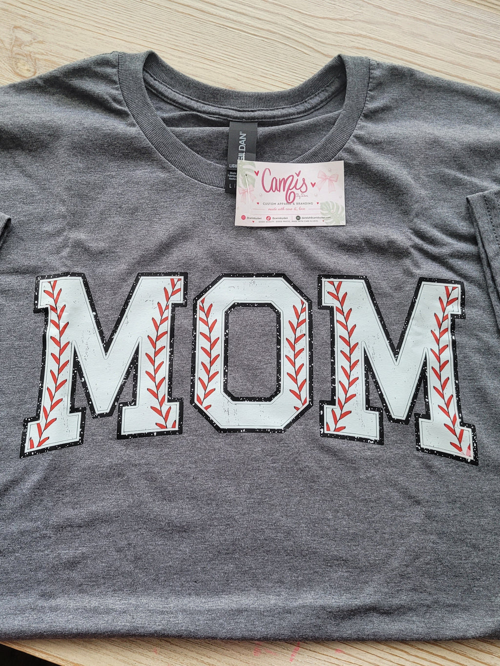 DAD&MOM matching baseball tees (sold as a set)