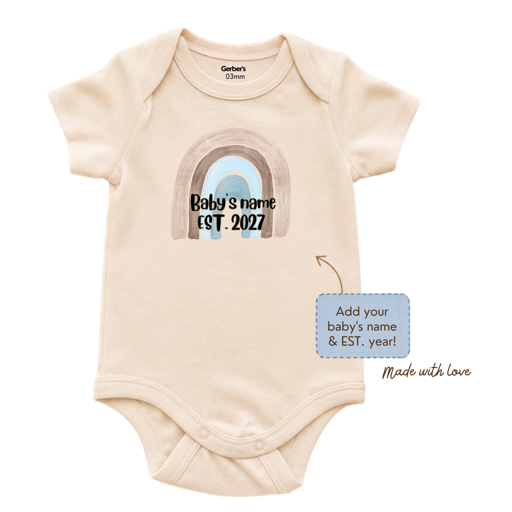Custom Baby Onesie with Name and Year