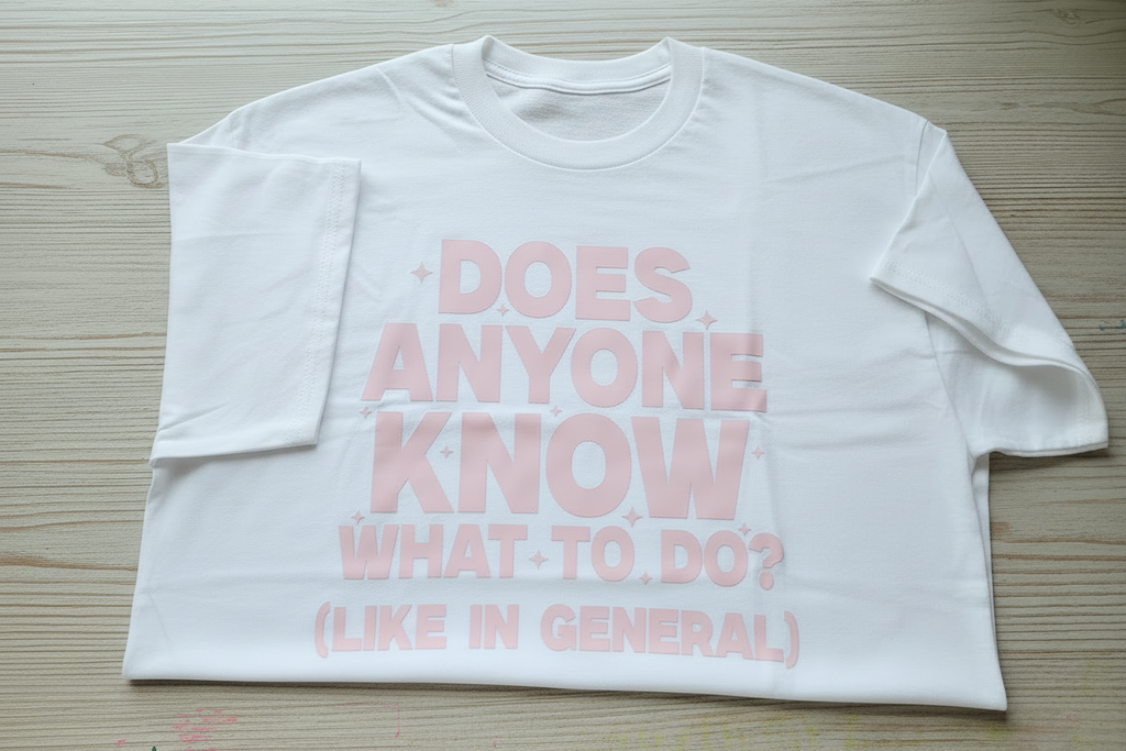 "Does Anyone Know What To Do?" Sarcastic Graphic Tee