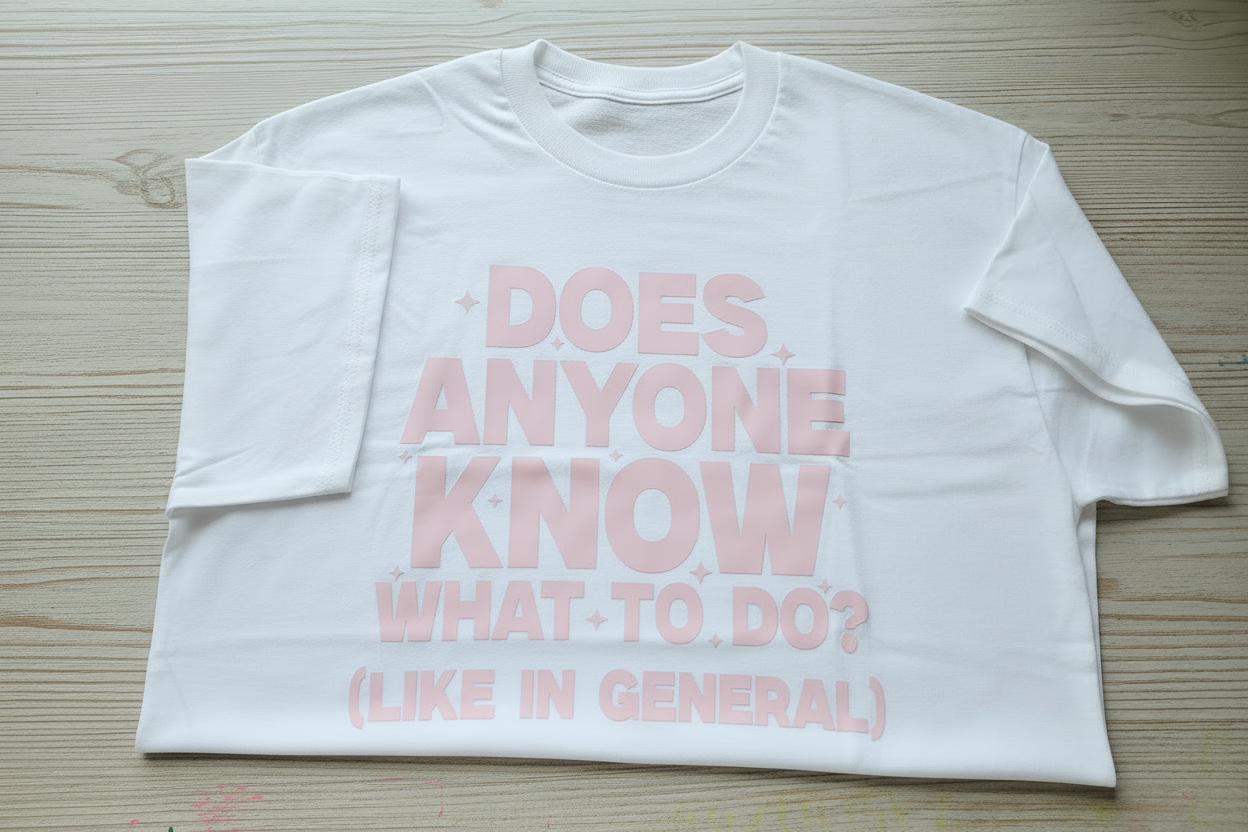 "Does Anyone Know What To Do?" Sarcastic Graphic Tee